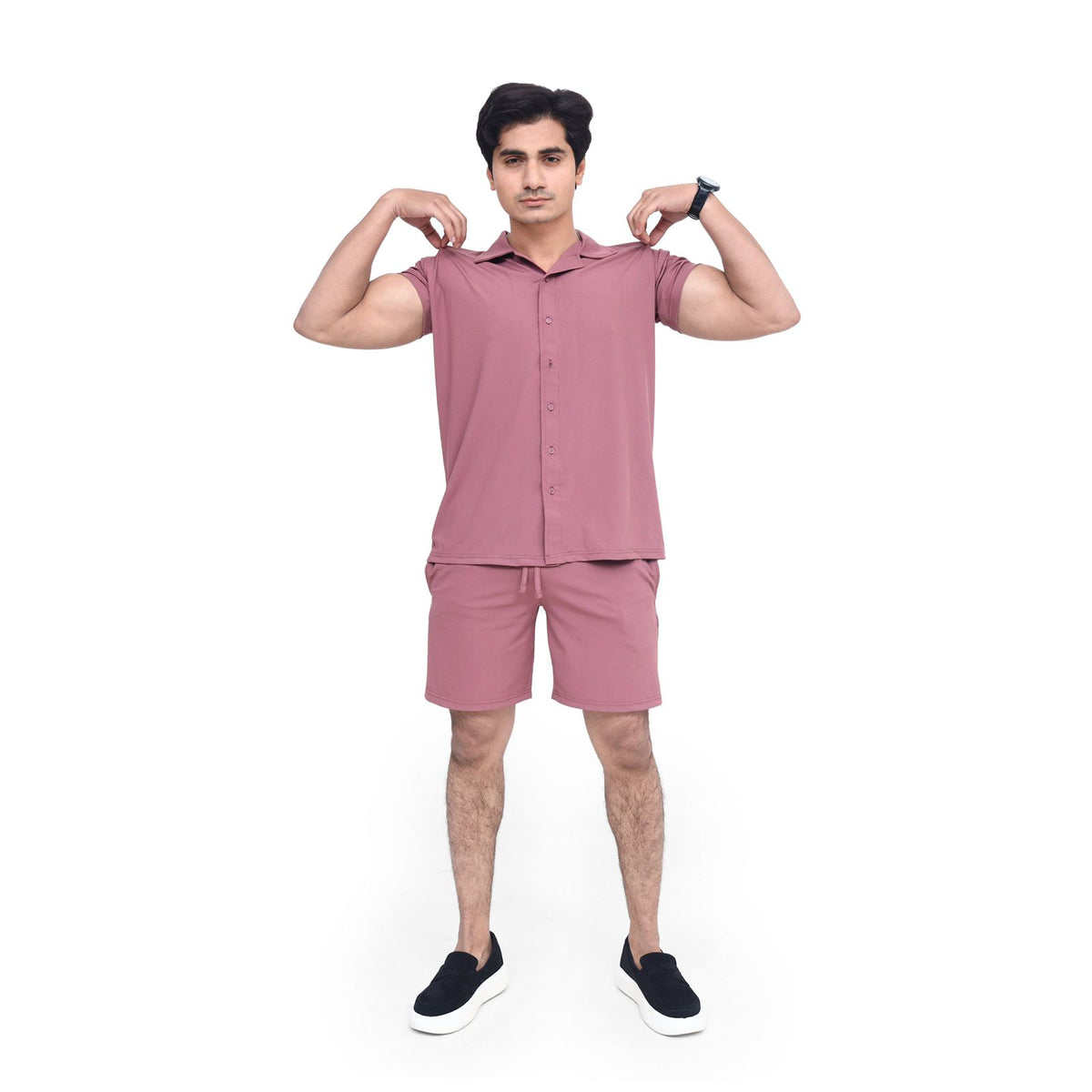 Men's Short Set Matching Shirt & Shorts Co-ord