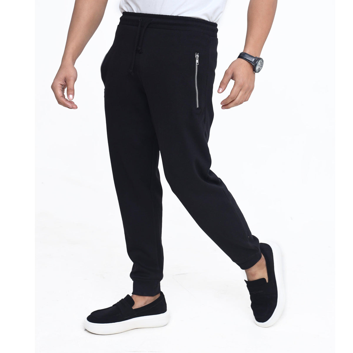 Men's Zip Pocket Jogger Trouser Slim Fit Comfort Wear