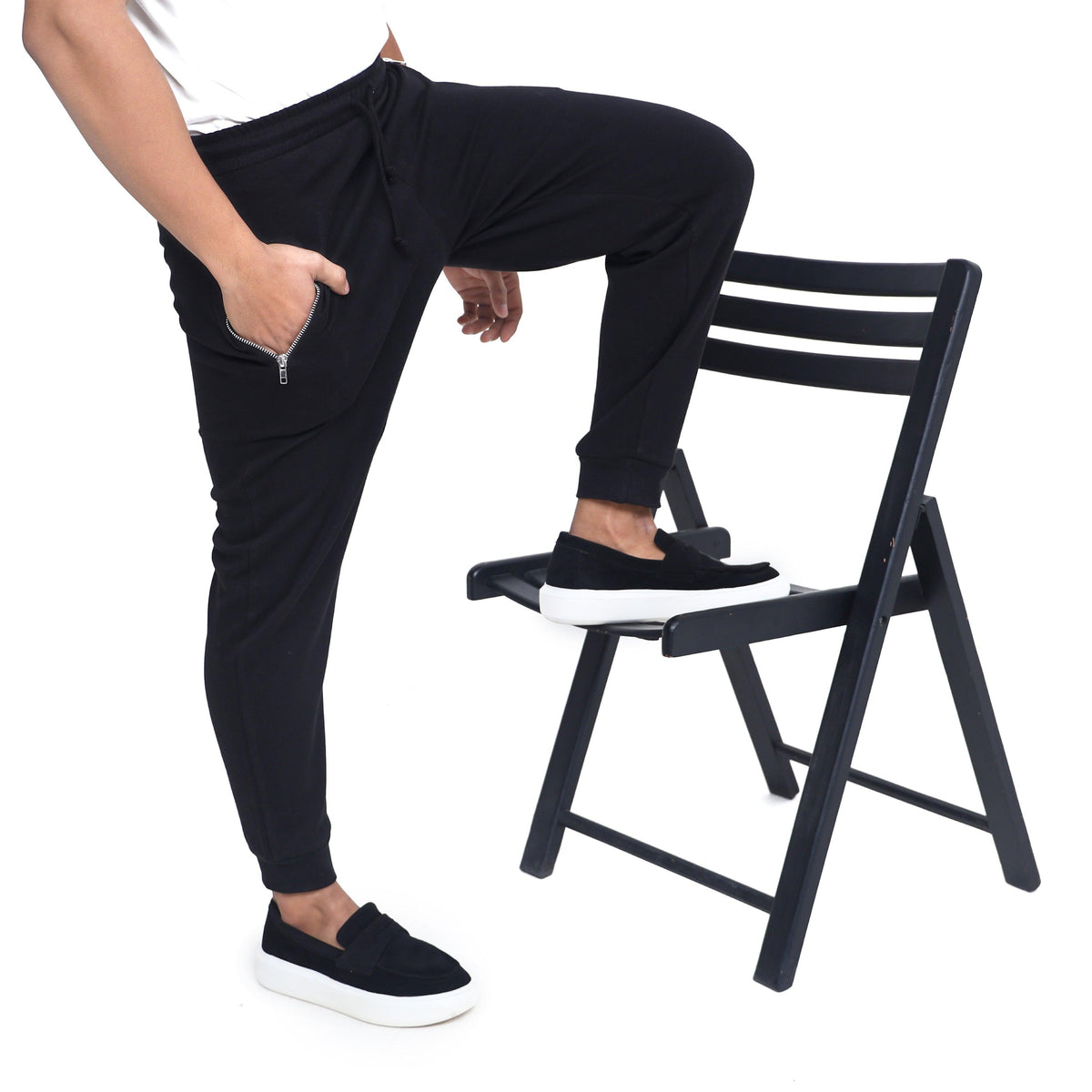 Men's Zip Pocket Jogger Trouser Slim Fit Comfort Wear