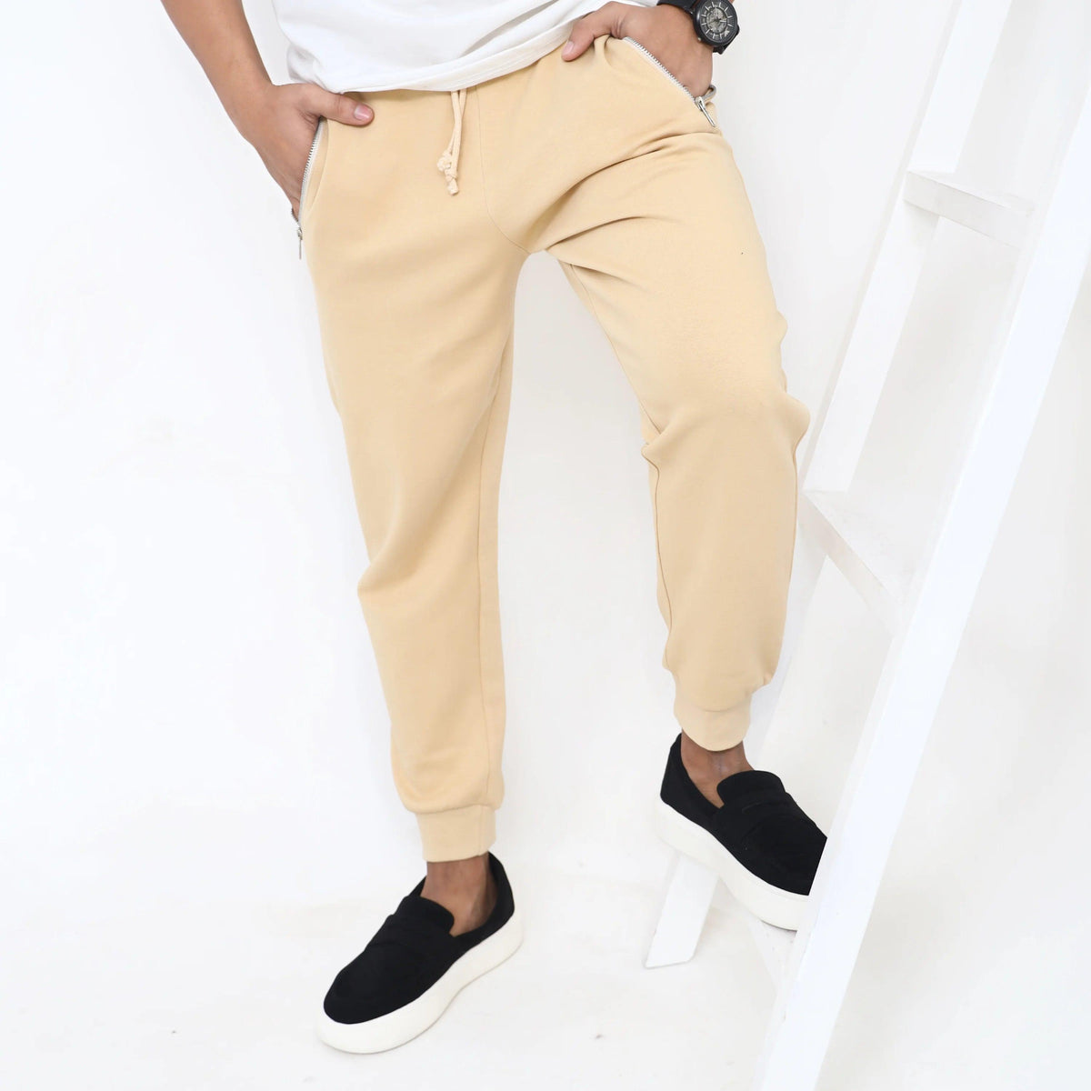 Men's Zip Pocket Jogger Trouser Slim Fit Comfort Wear