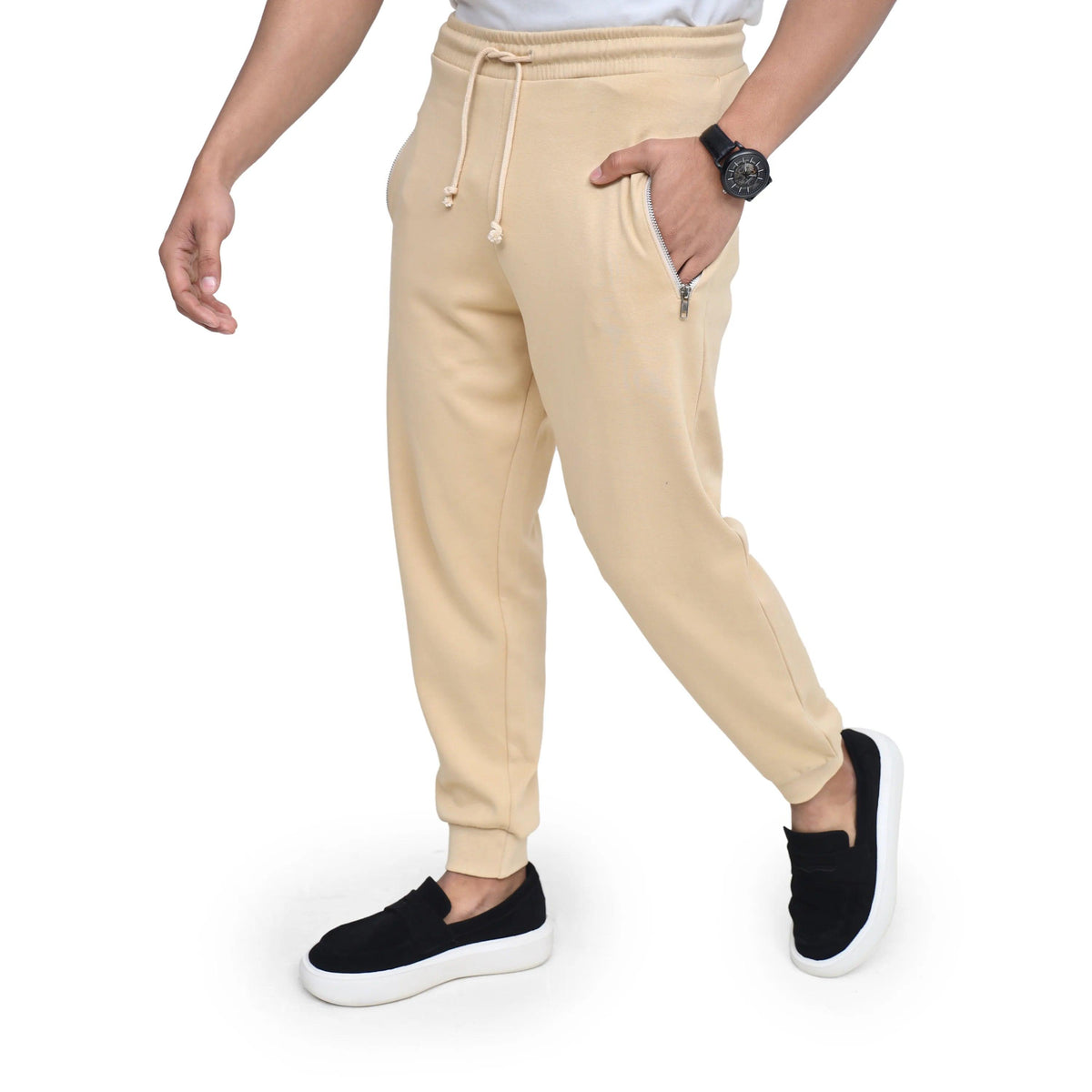 Men's Zip Pocket Jogger Trouser Slim Fit Comfort Wear