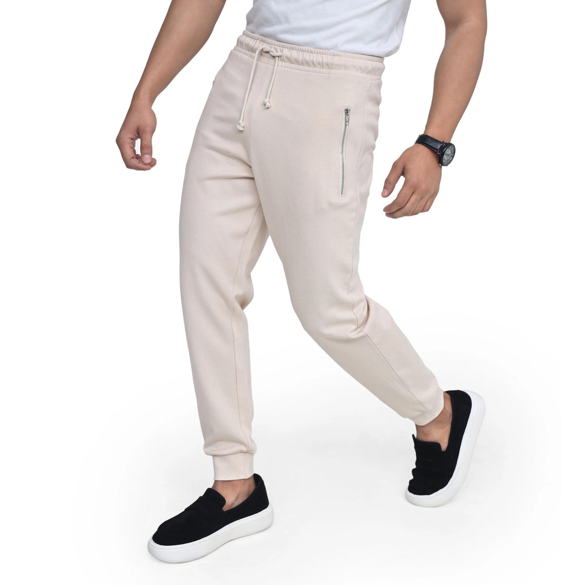 Men's Zip Pocket Jogger Trouser Slim Fit Comfort Wear