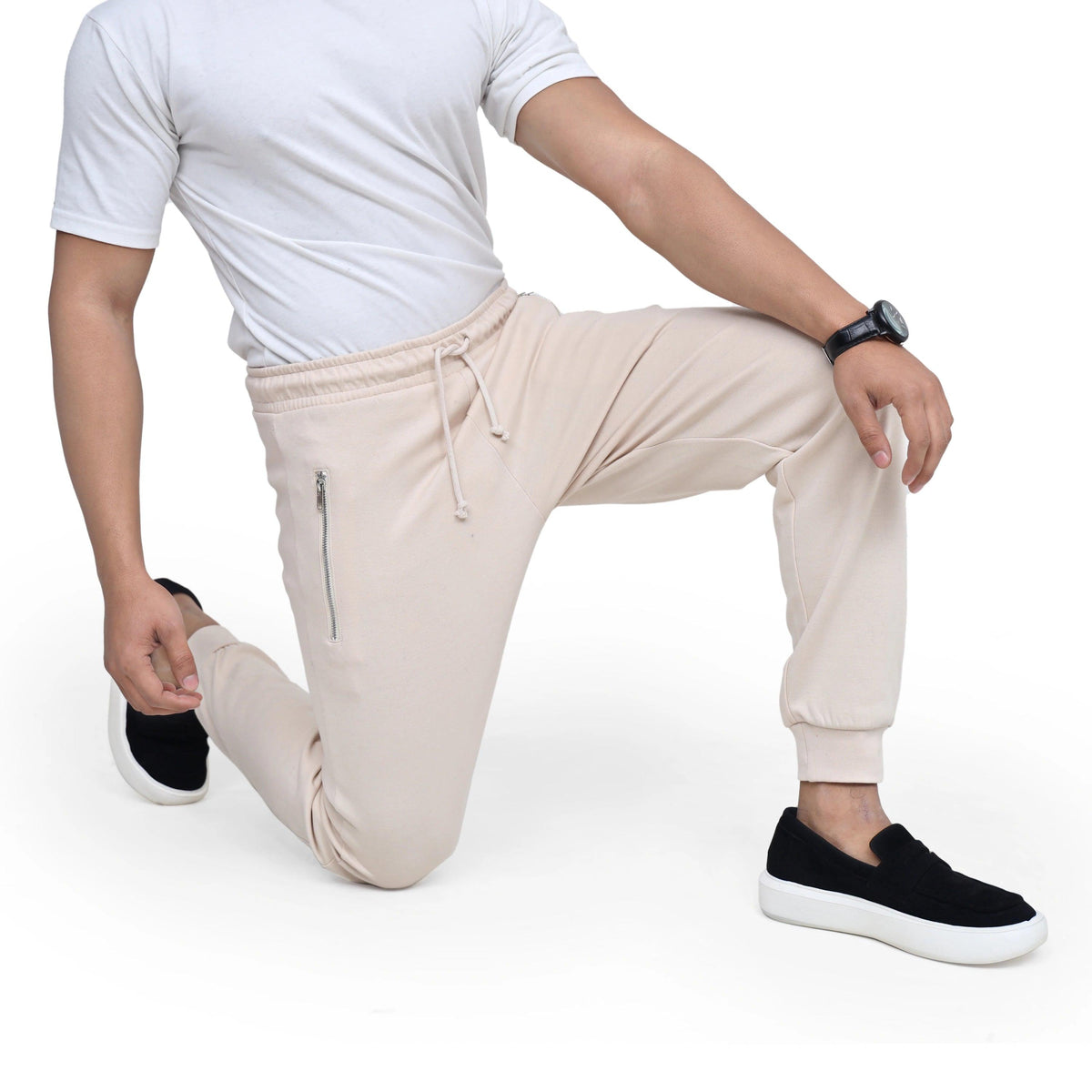 Men's Zip Pocket Jogger Trouser Slim Fit Comfort Wear