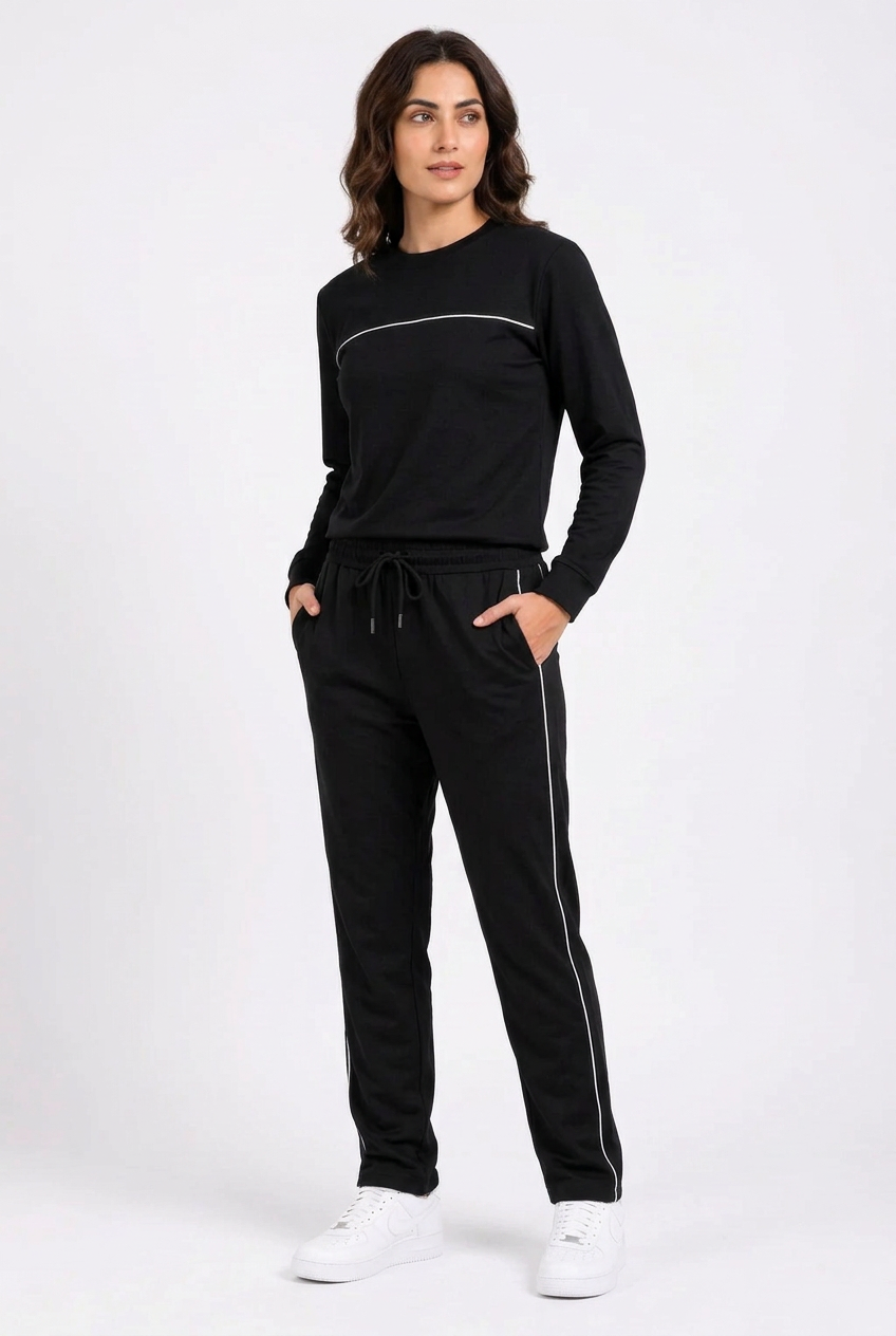 Standing three-quarter pose